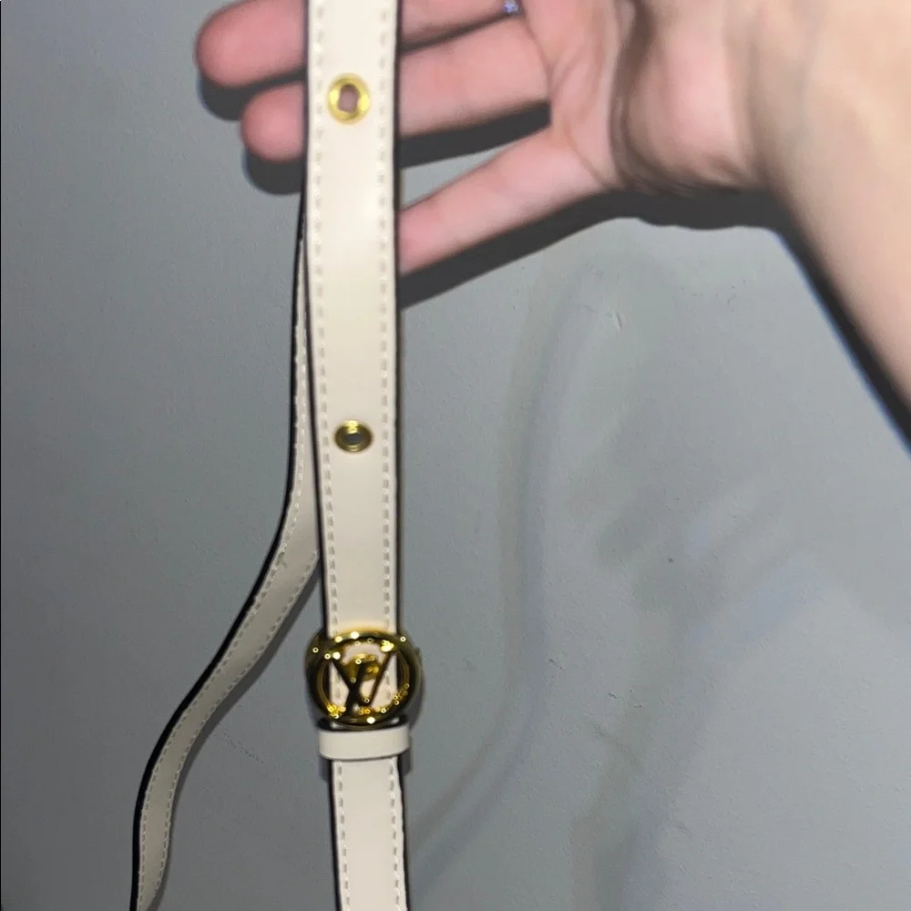 Louis Vuitton Beige Crossbody Bag with Gold Accent - Picture 2 of 5